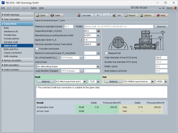 Serrated Shaft Connection