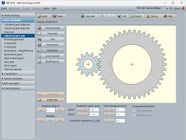 Cylindrical Gear Pair