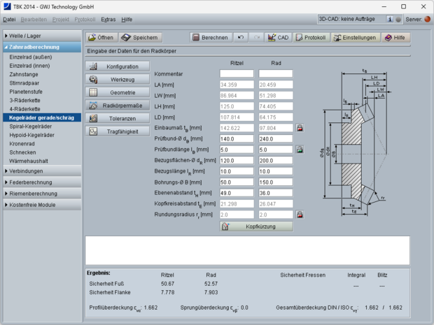 Kegelräder (gerade/schräg)