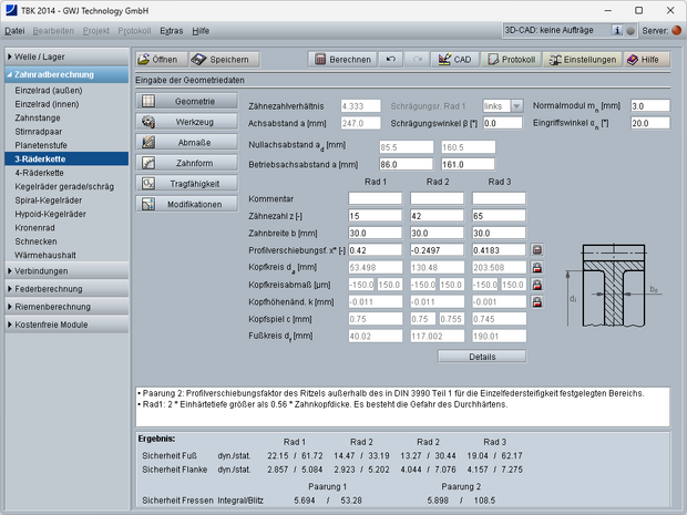 3er- und 4er-Räderkette